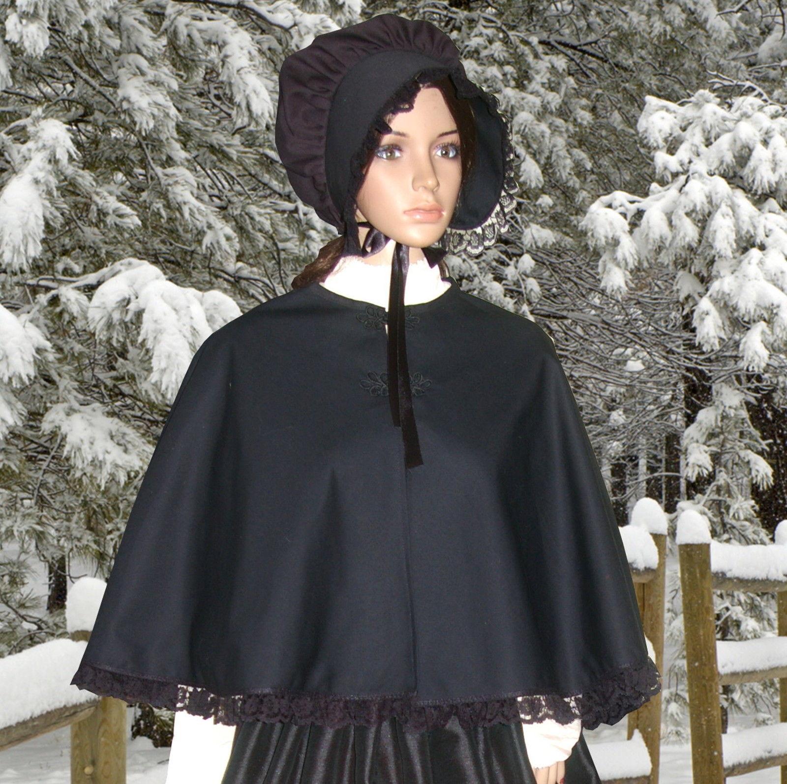 Ladies Victorian Dickensian Carol Singer Day Costume Size 14 - 16 Image